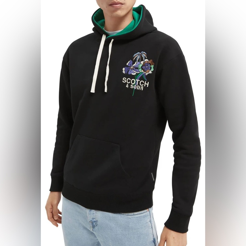 NWOT Scotch & Soda Hooded Graphic Sweater